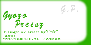 gyozo preisz business card